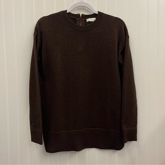 H&M Conscious Wool Blend Brown Sweater Sz M - Picture 1 of 5